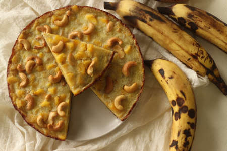 Kaipola or Plantain Pola is an authentic North kerala Malabar snack baked without using oven. Made in Muslim families  mostly for Iftar Parties. Plantain and Egg are the main ingredients of this dishの写真素材