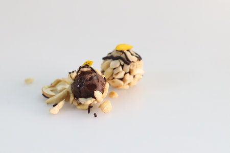 Kaju Chocolate Laddu. A new version of ladu with combination of goodness of chocolate in centre and...