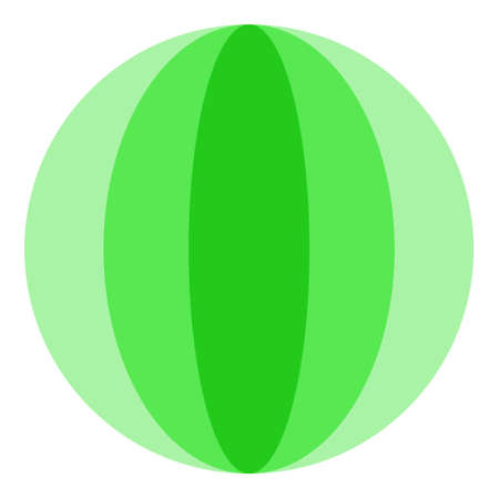 Round sphere icon with flat style. Isolated vector round sphere icon illustrations, simple style.のイラスト素材