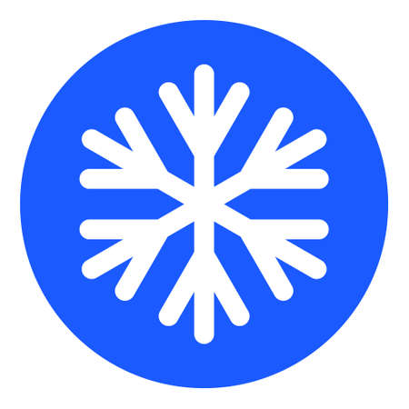 Frost icon with flat style. Isolated vector frost icon image, simple style.のイラスト素材