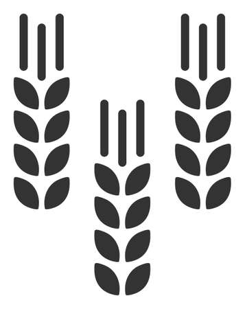 Barley crop icon with flat style. Isolated raster barley crop icon illustrations, simple style.の写真素材