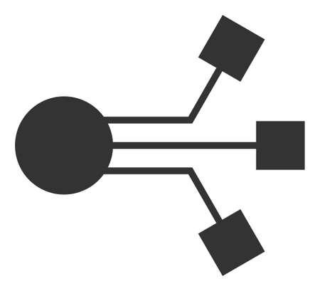 Electronic component icon with flat style. Isolated raster electronic component icon illustrations, simple style.の写真素材