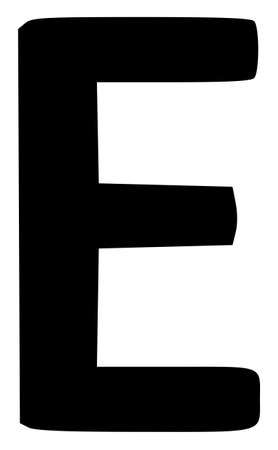 Epsilon Greek symbol icon with flat style. Isolated raster Epsilon Greek symbol icon illustrations, simple style.の写真素材