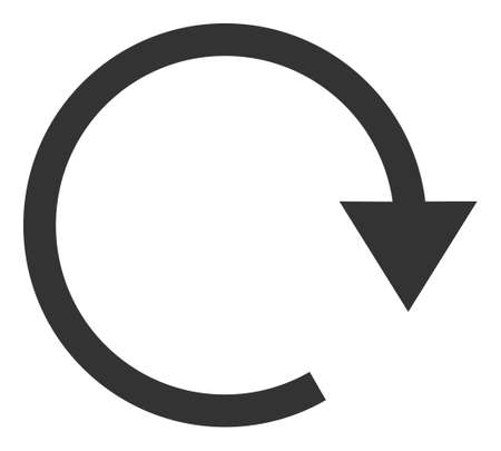 Rotate right icon with flat style. Isolated raster rotate right icon image, simple style.の写真素材