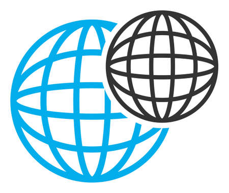 Spheric balls icon with flat style. Isolated raster spheric balls icon illustrations, simple style.の写真素材