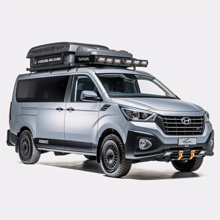 Modern pickup car with luggage on a white background. 3d renderingの素材