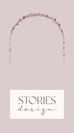 Template for social media stories, vectorのイラスト素材