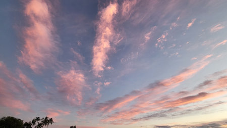 Pink Skies on North Shoreの写真素材
