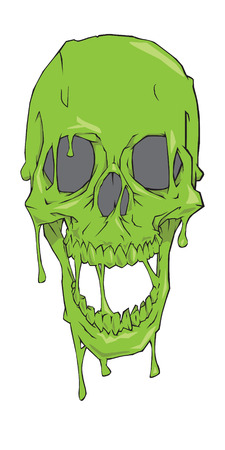 Slime skullのイラスト素材
