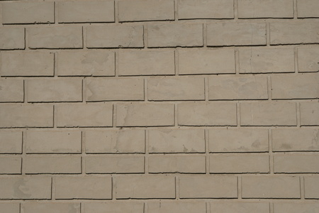 Texture of ideal brick wall. Horizontal, close up