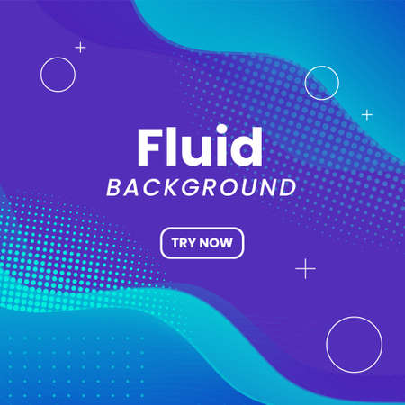 Realistic Abstract 3D Poster with Fluid Shapes on Colorful Background . Isolated Vector Elementsのイラスト素材