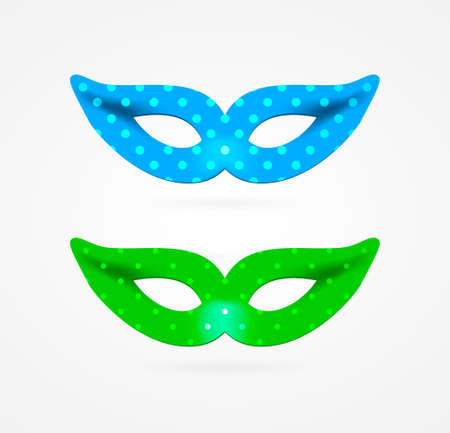 Party Mask on White Background . Isolated Vector Elementsのイラスト素材