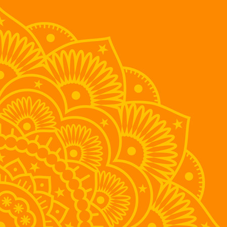 High Quality Vintage Decorative Oriental Mandala on Whiter Background . Isolated Vector Elementsのイラスト素材