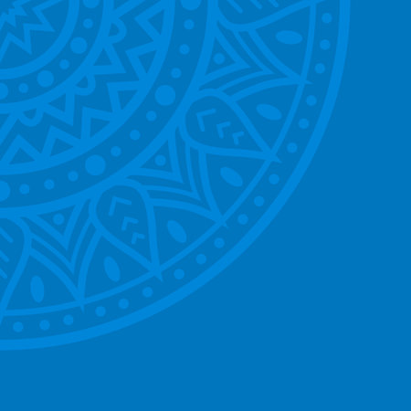 High Quality Vintage Decorative Oriental Mandala on Whiter Background . Isolated Vector Elementsのイラスト素材