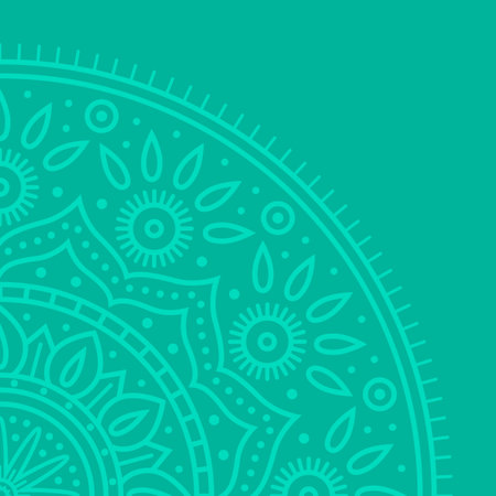 Set of High Quality Vintage Decorative Oriental Mandala on Color Background . Isolated Vector Elementsのイラスト素材