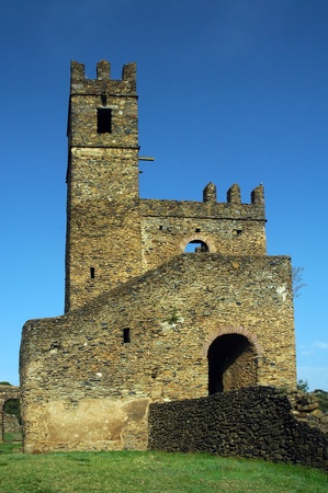 Library at the Royal Enclosure at Gondor in Ethiopiaの写真素材