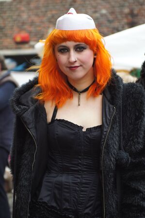 Whitby Goth Weekend. Femaleのeditorial素材