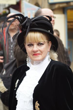 Whitby Goth Weekend. Femaleのeditorial素材