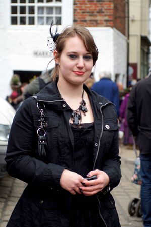 Whitby Goth Weekend. Femaleのeditorial素材