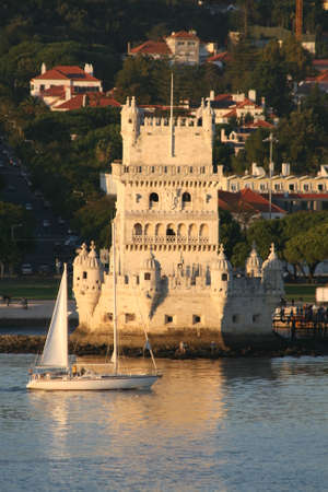 Belem Tower, Lisbon, Portugalのeditorial素材