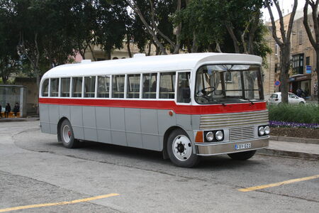 Old bus, Gozo, Maltaのeditorial素材