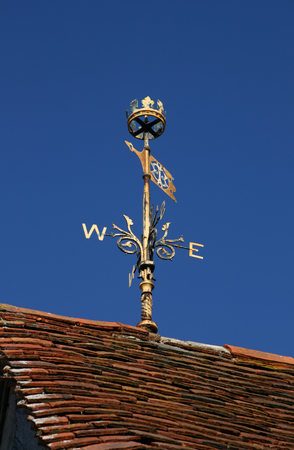 Weather vane, Carisbrooke Castle, Isle of Wight, England のeditorial素材