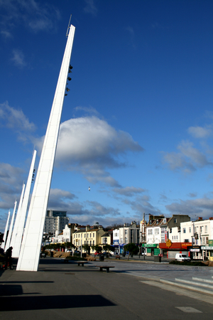 Seafront promenade, Marine Parade, Southend on Sea, Essex, Englandのeditorial素材