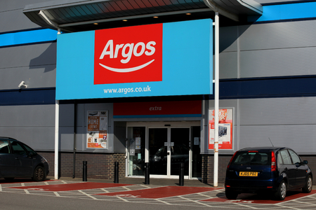 Argos store entrance, Harlow, Essexのeditorial素材