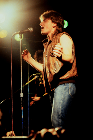 Norwich, England,  October 1st, 1981 - U2 concert at UEAのeditorial素材