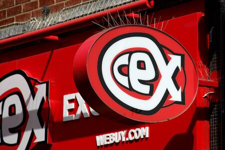 CEX Entertainment Exchange shop sign, Colchester, Essex