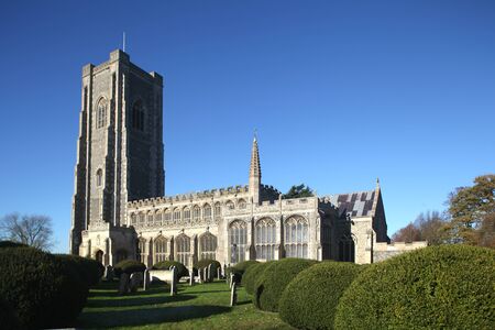 Parish church of St Peter and St Paul, Lavenham, Suffolkの写真素材