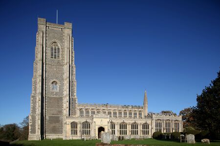 Parish church of St Peter and St Paul, Lavenham, Suffolkの写真素材