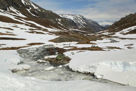 Jotunheimen National Park seen from the Sognefjellet Tourist Road, Norway