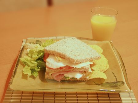 wholemeal sandwichの写真素材