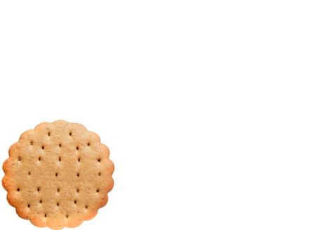 blank card with funny cookie with space for copyの写真素材