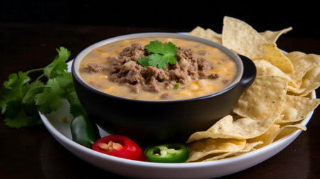 Texmex ground meat preparations for tacos, enchiladas, casserole, burritos and fajitas mexican foodの素材