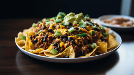 Texmex ground meat preparations for tacos, enchiladas, casserole, burritos and fajitas mexican foodの素材