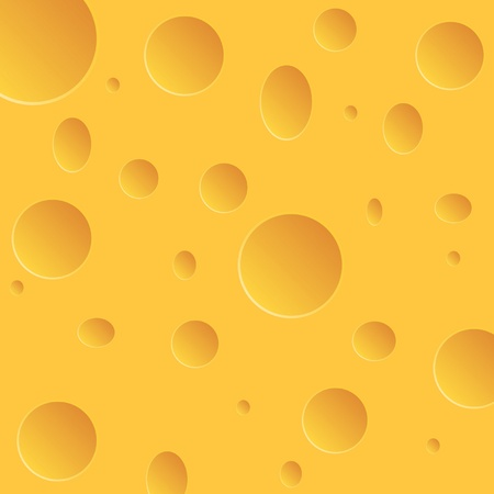 Vector Illustration of orange cheese with holesのイラスト素材