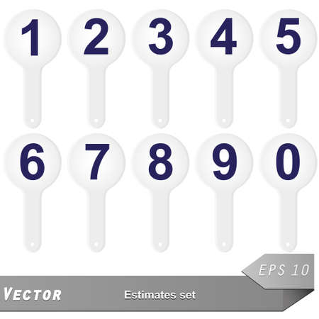 vector estimate set for your designのイラスト素材
