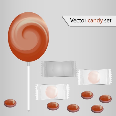 Candy set for your design. Vector illustrationのイラスト素材