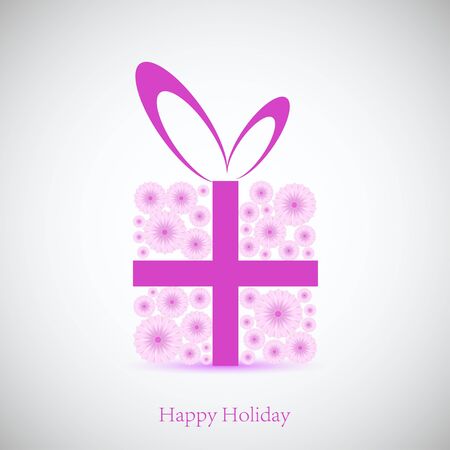 Flowers gift for your holiday. Vector background. Best choiceのイラスト素材