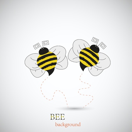 Bee for your design. Vector illustration. Best choiceのイラスト素材