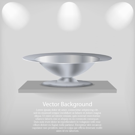 vector shelf with a tray. Background. Best choiceのイラスト素材