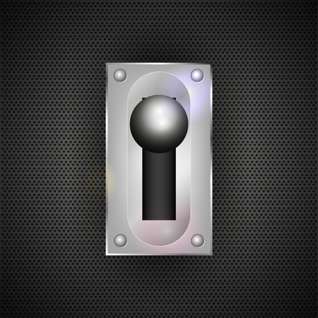 switch on metal background. Vector illustrationのイラスト素材