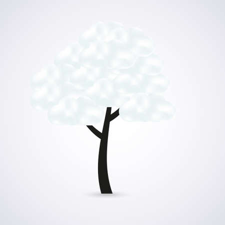 abstract background. Clouds treeのイラスト素材