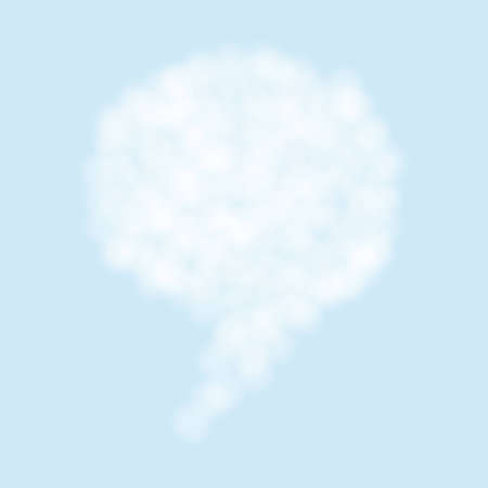 Vector cloud bubble speechのイラスト素材