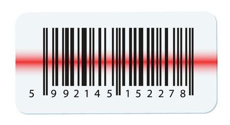 Vector barcode isolated on whiteのイラスト素材