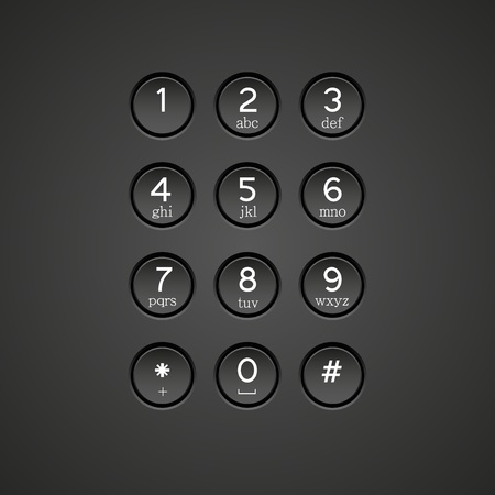 Vector phone keypad backgroundのイラスト素材