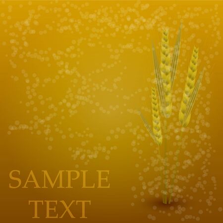 Vector wheat creative backgroundのイラスト素材