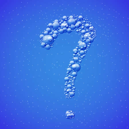Vector water question markのイラスト素材